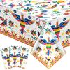 Frienda 3 шт. Скатерть на День Мертвых Dia De Los Muertos Декор 54 x 108 дюймов Fiesta Цветочные Одноразовые Покрытия для Стола Черепа Птицы для