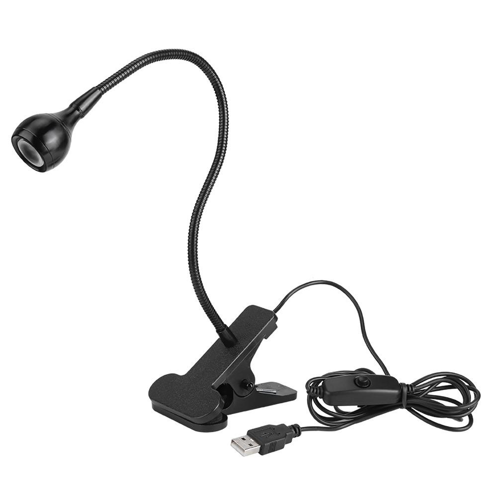 USB Powered Mini Desk Night Lamp With Clip LED Clip On Light Bright USB LED Table Light  Bedside