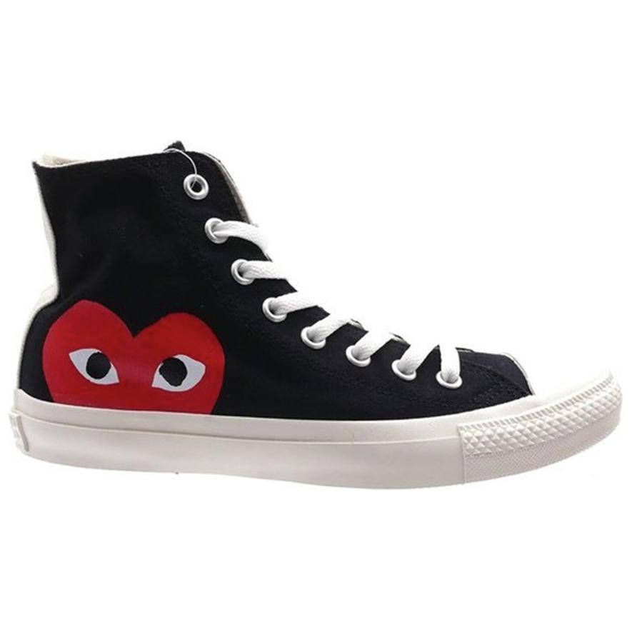 Converse Высокие черные кроссовки унисекс Comme des Garçons Play x Chuck Taylor All Star 1CK710
