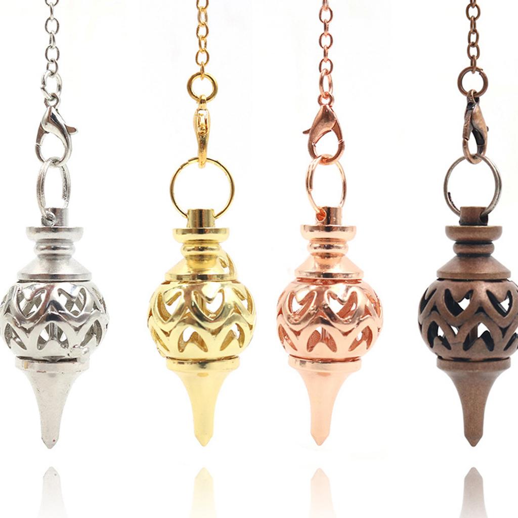 Винтажный медный маятник для гадания и балансировки энергии тела, инструмент для медитации с цепочкой, духовный аксессуар