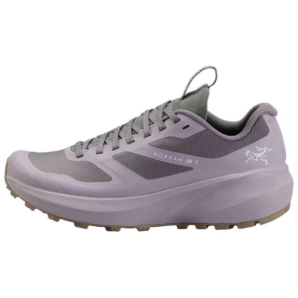 Arcteryx Norvan LD 3 GTX Comfortable Durable Breathable Supportive Low-Top Trail Marathon Training Running Shoes Women sneaker Gray Purple L08091800