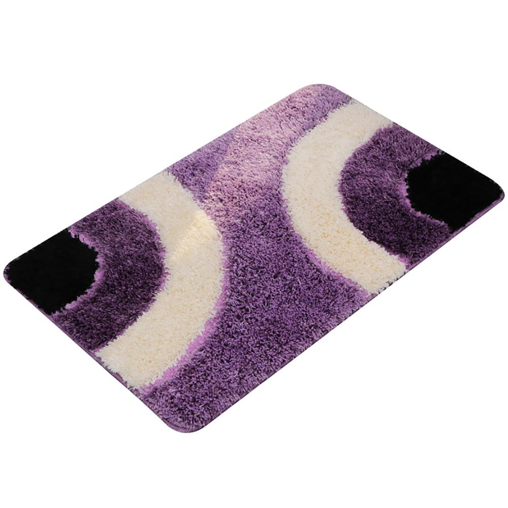 Thickened Geometric Bathroom Carpet Three-piece Bathroom Floor Mat Non-slip Mat Rectangular Foot Mat Entry Door Absorbent Mat