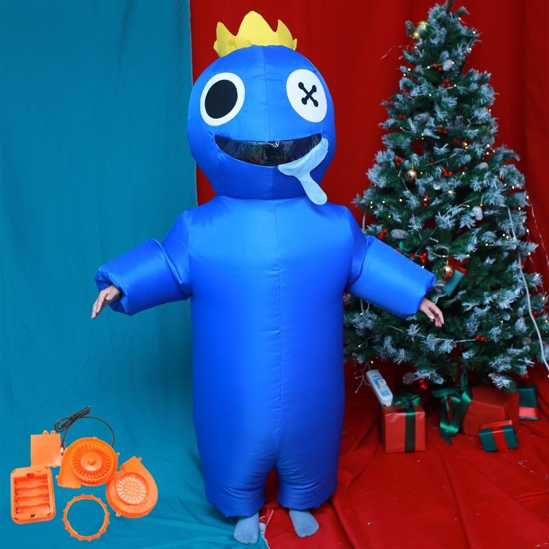 Сад Банбана Костюм Косплей Хэллоуин Карнавал Надувной Талисман Синий Зеленый Монстр