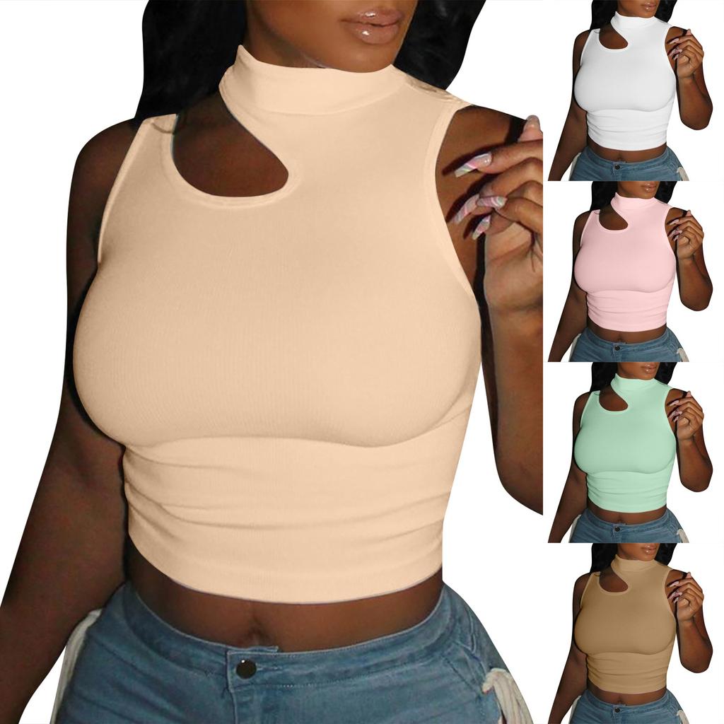 Women's Fashion Cocktail Hot Girl Tight High Waist Short Vest Top