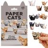 Desk Decoration DIY Paper Cats Kit Creative Origami Paper Cat Gifts Fold Cute Cat Figures