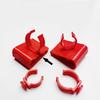 5Pcs Fish Tank Water Pipe Clamps,Water Pipe Fixing Clamps,Hose Clamp Adjustable Aquarium Tool Red Soft Tube Fixture Holders