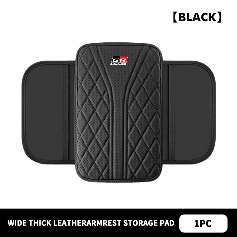 For Toyota Car Armrest Box Pad Leather Armrest Mat Auto Storage Accessories GR Sport Camry Prius Auris Crown Yaris Corolla CHR