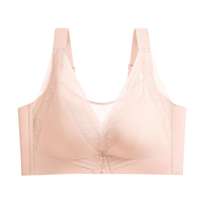 Large breasts show small underwear, women gather to prevent sagging, close secondary breasts, thin bra, no steel ring, no side bone, comfortable bra