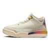 J. Детские кроссовки Balvin x Air 3 Retro TD Medellín Sunset кремовые разноцветные FN0347-901
