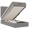 Lit ottoman - Maison Exclusive - 90x200 cm - Tissu taupe - Rangement sous le lit
