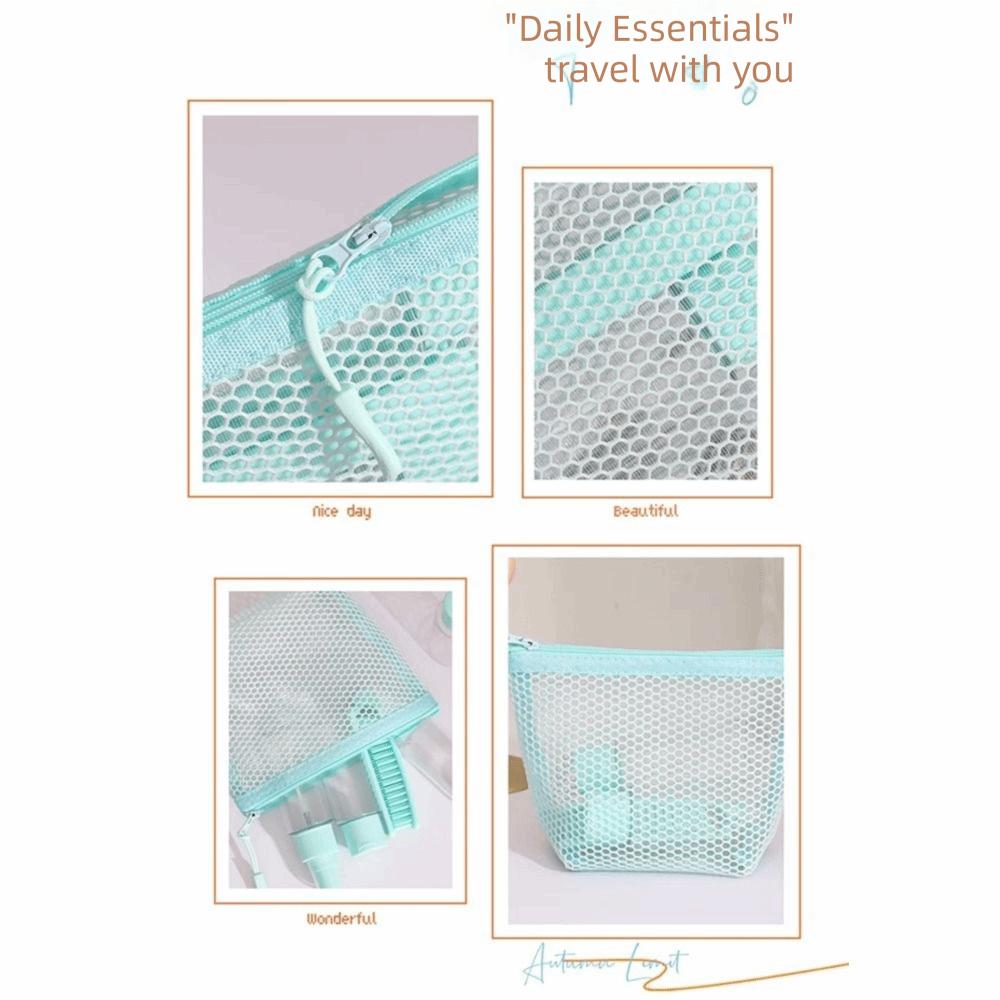 Dopamine Cosmetic Bag Transparent Travel Toiletry Bag Portable Lipstick Makeup Bag  for Women Girls