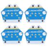 4Pcs Magnetic Welding Positioner Multi Angle Fixer Square Iron  Holder Tools 13KG FM2‑XS
