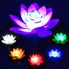 Buddhist Prayer Water Landscape Lotus Lamp Fountain Pool Pond Lamp Flower Light Wishing Lamp