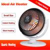 200W White Mini Electric Protable Quartz Air Heater Room Office Heating Warm Fan Air Heater Winter