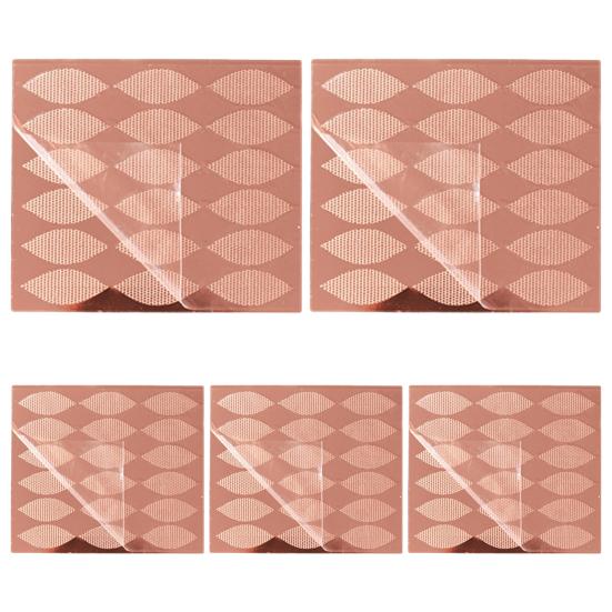 5 листов наклейки для двойных век, сетчатые кружевные натуральные невидимые и легко наносимые наклейки для век, косметические принадлежности