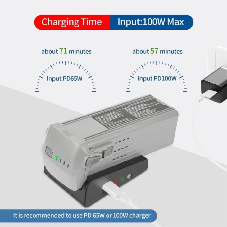 Быстрое зарядное устройство Аккумулятор USB-хаб для зарядки аккумулятора DJI Air 3 Зарядные аксессуары