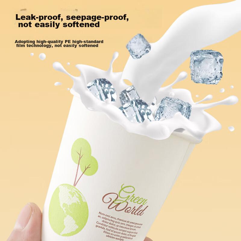 AOmeiyou Disposable Paper Cups, Office Coffee Cups, Thick Paper Cups for Business And Home Use, Family Pack, Whole Box, 230ml*1000 Pieces