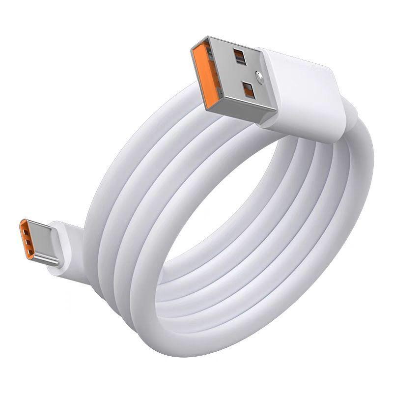 66W Type C Cable USB Fast Charging Cable 6A Super Charge For Samsung Xiaomi Redmi Honor Oneplus Mobile Phone Charger USB C Cable