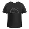 T Shirt Quot Bunny Outline 100 Baumwolle S Xxl Ta059674 Vintage Washed Casual Streetwear Stretched Top For Everyday Wear Soft