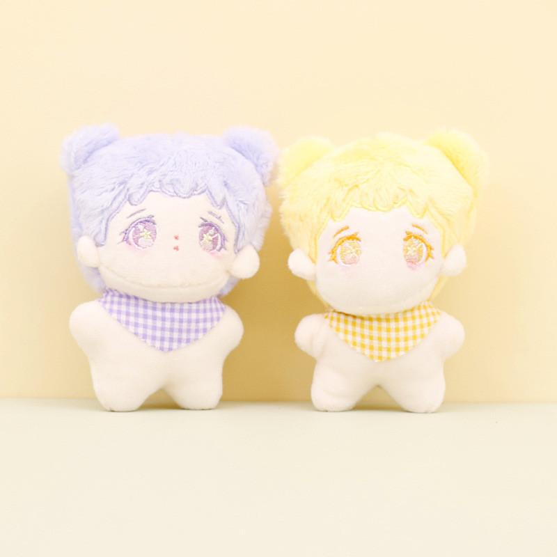 Colorful Cotton Doll Keychain Fluffy Plush Toy Perfect Bag Accessory For Couples