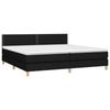 VidaXL Divan Bed with Mattress Black 200x200 Cm Fabric - Model 3140563