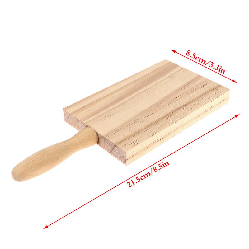 Wooden Noodles Board Handmade Pasta Tray Potato Dumplings Gnocchi Roller Pasta Paddle Board Maker Desserts Pastry Baking Tools