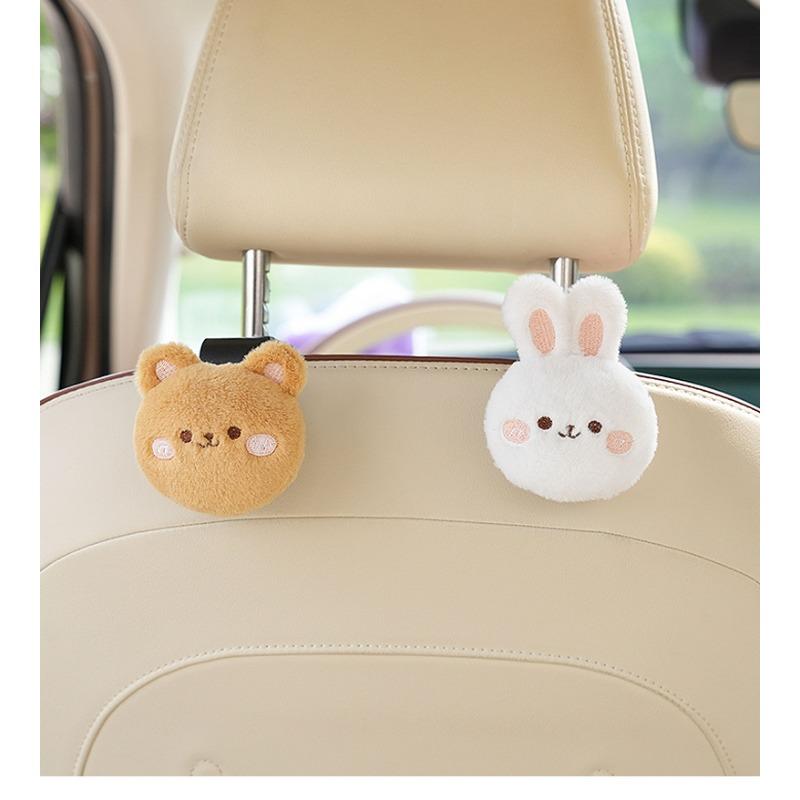 Cartoon Bear Rabbit Multifunctional Strong Load Bearing Car Seat Back Storage Hook