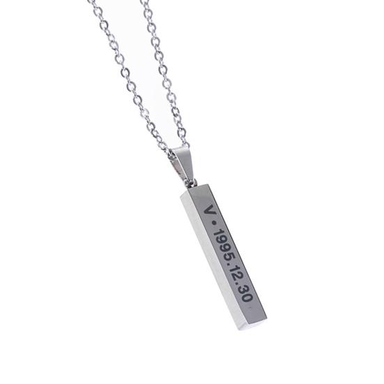 Ожерелье с подвеской в виде кубоида, эстетичное, яркое, блестящее, геометрическое, для женщин и мужчин, звездное, членское, цепочное ожерелье для группы