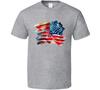 Painted American Flag Tshirt Patriotic Stars & Stripes Usa Tee Unisex T Shirt