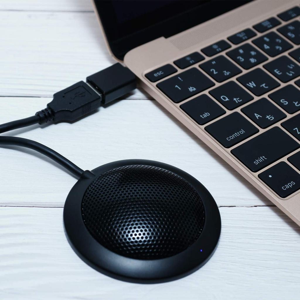 MIYOSHI MCO USB цифровой микрофон плоский всенаправленный тип черный UMF-03/BK