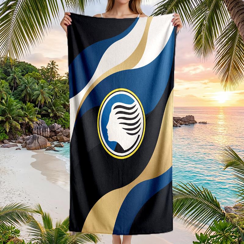 Полотенце для пляжа Atalanta FC с принтом, быстросохнущее, из микрофибры, впитывающее, портативное, для путешествий, для плавания