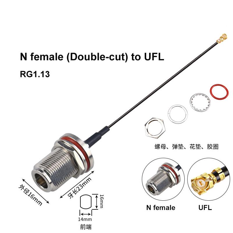 1Pcs RG178 RG316 RF Coax Pigtail N Female Cable to UFL MMCX MCX SMA Welding Connector Adapter U.FL WIFI Antenna Extension Jumper