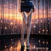 Блестящие чулки со звездным небом и ремешками 10D для высоких - Черные, Сексуальные и Удобные.