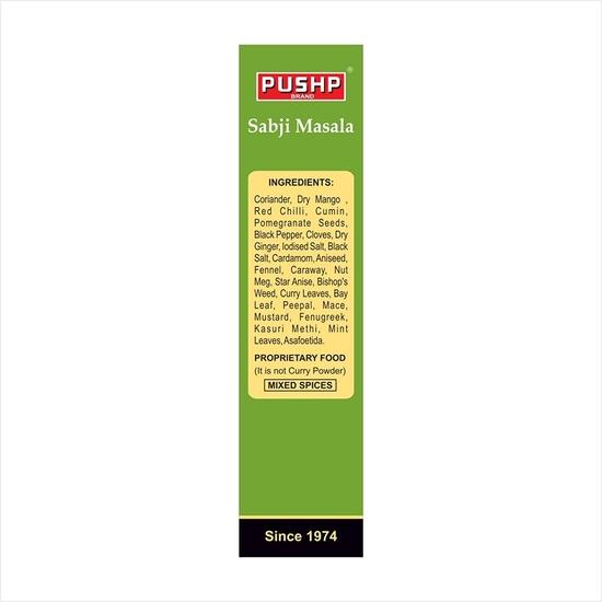 Pushp Brand Sabji Masala Pouch (Pack of 2, 200g in Each Pack)
