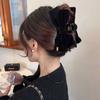 Elegant Korean Big Hair Bow Crab Claw Clip for Women Velvet Bowknot Hair Claw Ponytail Clamps Autumn Winter Hair Accessories