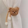 2Pcs Ins Cartoon Bear Curtain 3D Bear Curtain Tieback Window Curtain Buckles  Curtain Decor