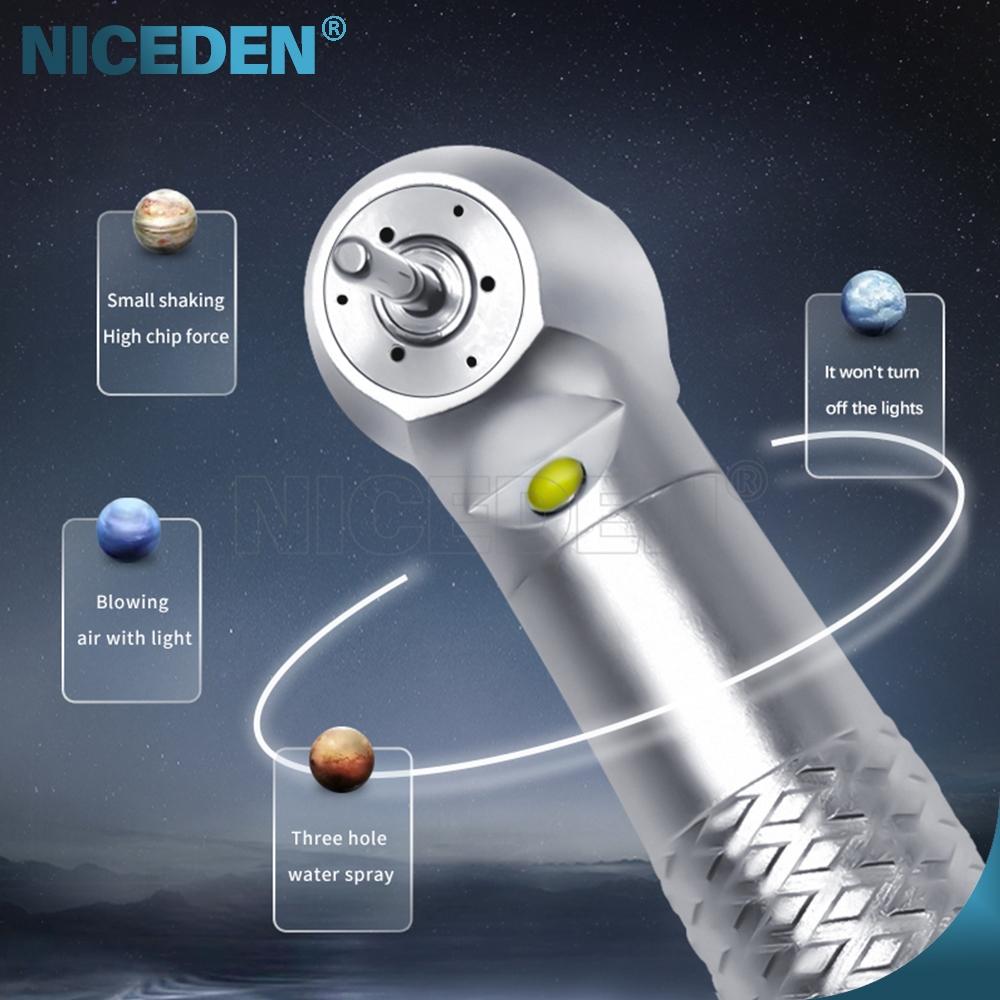 Niceden Стоматологический светодиод с электрогенератором Высокоскоростной наконечник Автономный турбинный распылитель воды Наконечник Стоматологические инструменты