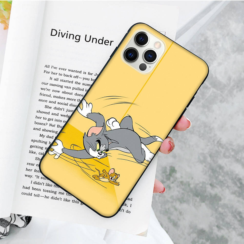 Мягкий чехол JT47 Cat Tom and Mouse Jerry для OPPO Reno 8 6 5 4 Pro Plus Find X3 A17 A3 A31 A38 A40 A53 A54 A55 A74 A76 A78 A77 A80 A94 A95 A96 Lite
