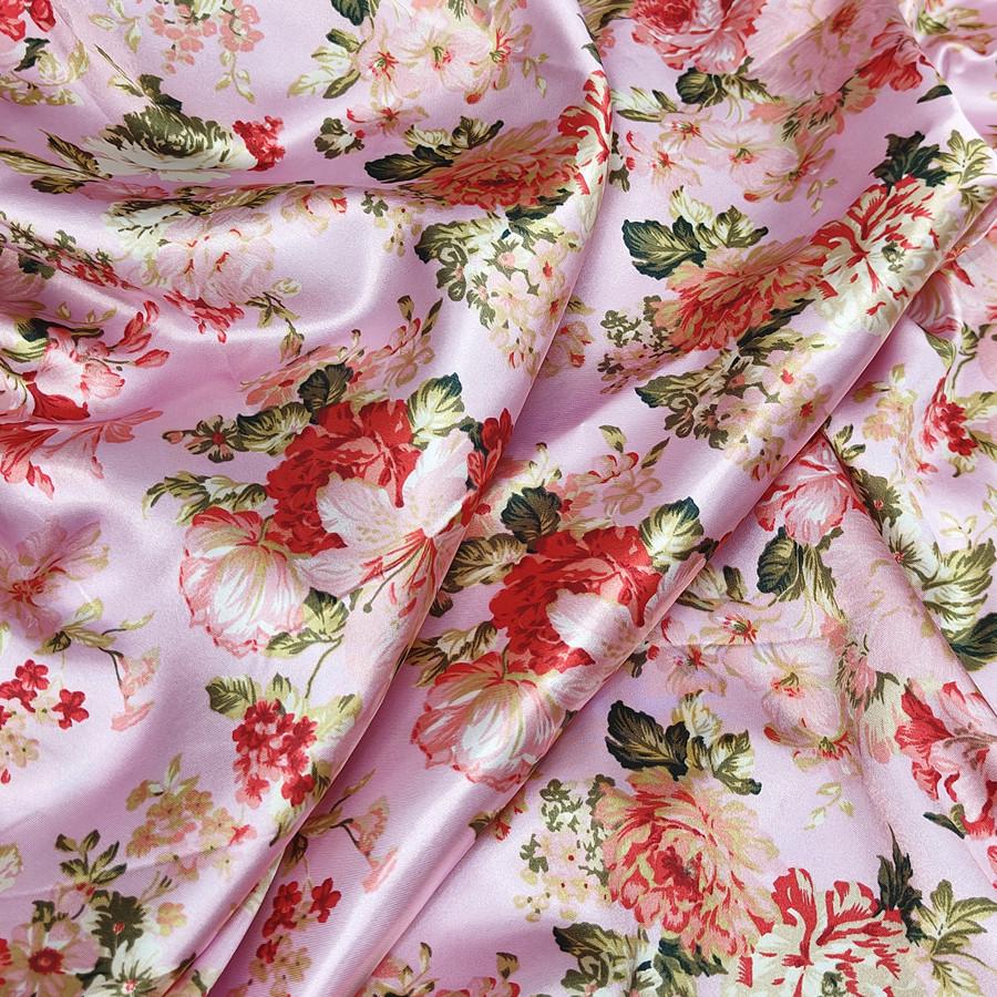 «Ткань ципао с принтом из атласного шелка и лента для головного убора»