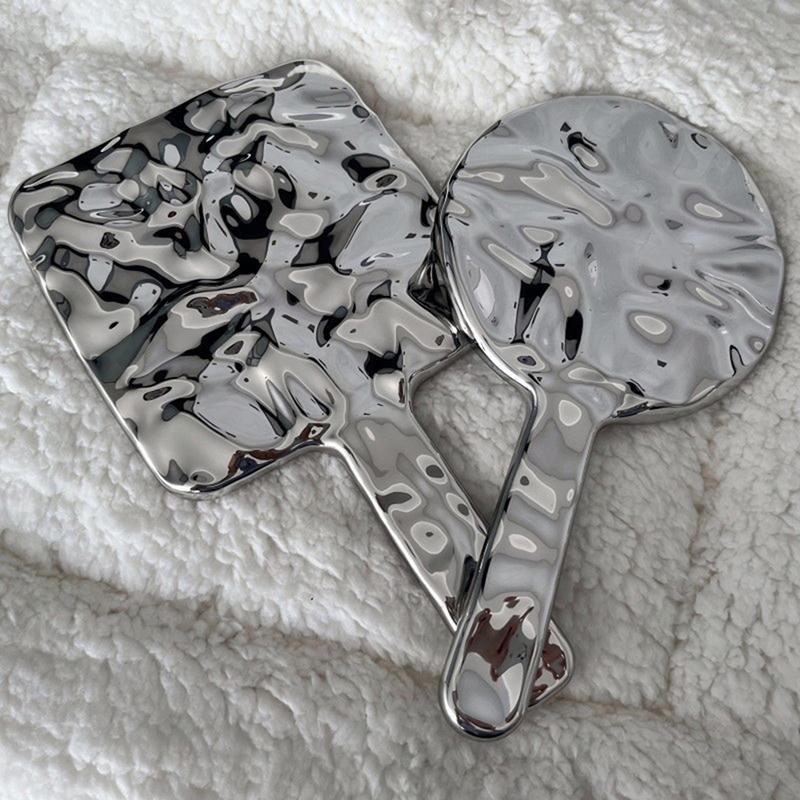 1 шт. Ретро ручное зеркало для макияжа портативное зеркало для красоты домашний инструмент для красоты