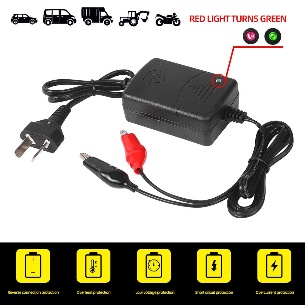 12V 1300mA Smart Car Battery Charger Rechargeable Sealed Lead Battery Charger For Car Truck Motorcycle