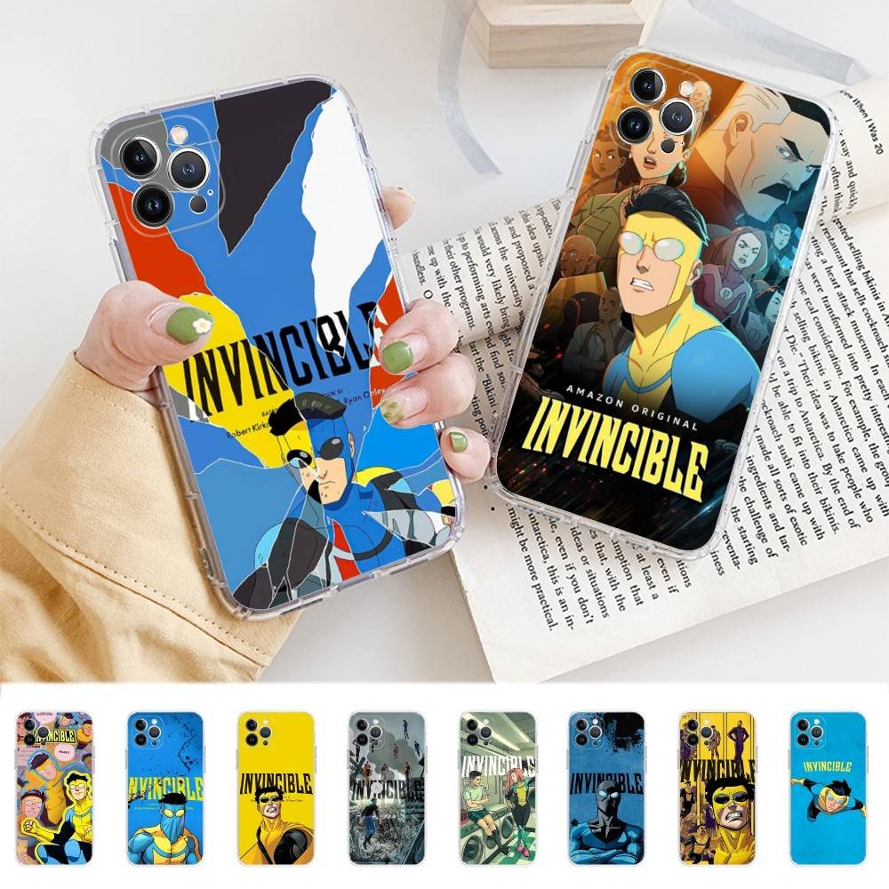 Супергерой Неуязвимый Аниме Для IPhone 17 16 15 14 13 12 Mini 11 Pro Max Прозрачный Чехол