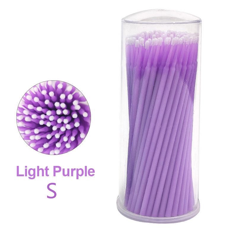 100 шт. Щеточка для чистки ресниц, микроватные палочки для наращивания ресниц, отдельные микрощеточки для ресниц, инструменты для снятия макияжа