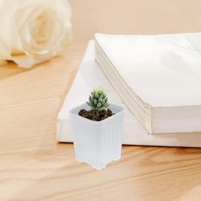 Горшки для рассады Дышащий горшок для бонсай 10X Маленькая подставка для рассады с дренажными отверстиями для цветов Суккуленты Черенки Сад