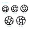 For GXP Round Narrow‑Wide Chainring 3mm 6mm Offset 30T‑38T Aluminum Bicycle Crankset Tooth Plate Cycling Parts