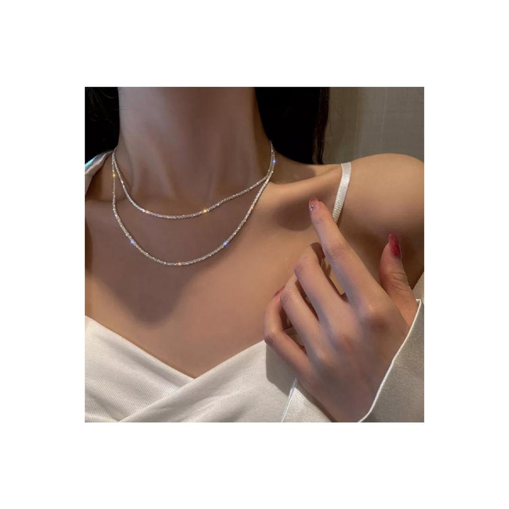 Женский комплект из 2 колье Waterway со стразами и цирконом