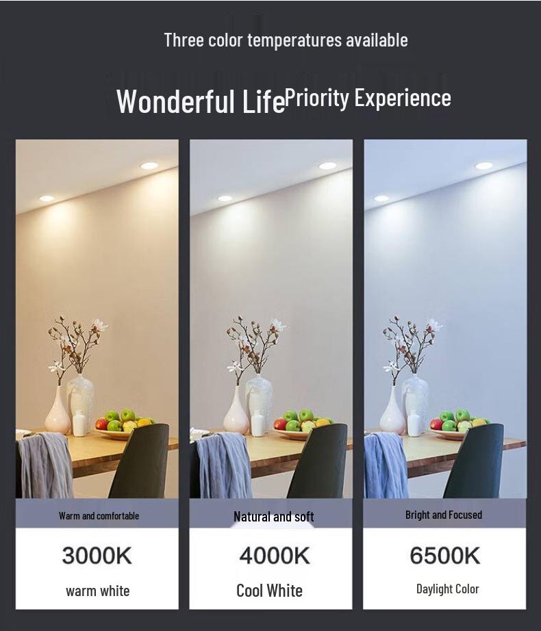 Светодиодный встраиваемый светильник Philips для потолка гостиной, 2,5" - 8"