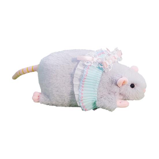 Плюшевая игрушка мышь, мягкая набивная игрушка, милая кукла-крыса с кружевной юбкой, украшенная бантом, декоративная плюшевая мышь для детской спальни, украшение стола, подарок