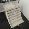 A96I - Прозрачная ПЭТ 7-ярусная Шкатулка Для Серёг, Ожерелий, Колец - Органайзер С Выдвижными Ящиками и Стойка Для Демонстрации Аксессуаров