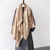 Роскошная корейская мода Зимняя кашемировая пашмина шаль Леди накидка Теплые осенние шарфы Дизайнерский принт Женский фуляр Столы Шарф